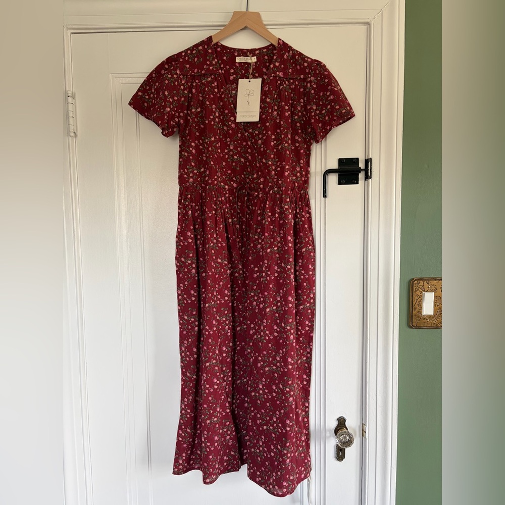 Christy Dawn Simple Dawn Dress in Rouge Rosette XS